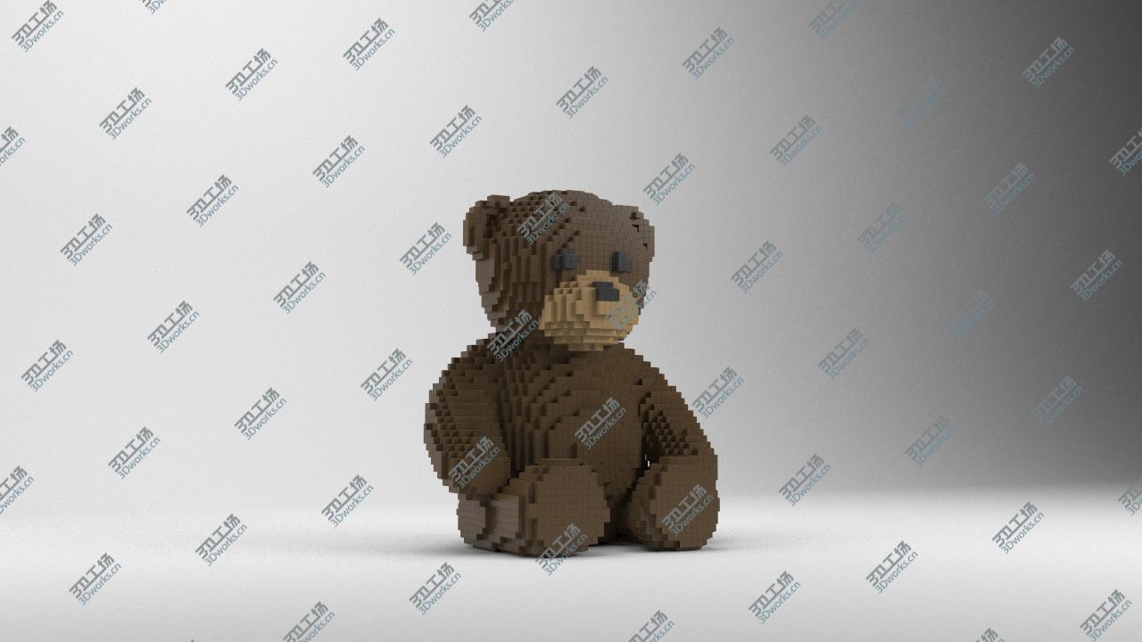 3D打印 积木泰迪熊 Teddy Bear